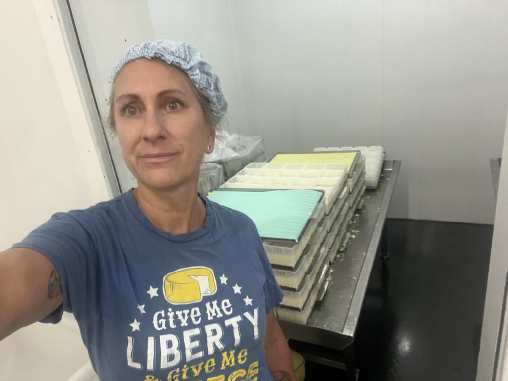 Cheese in the hot room